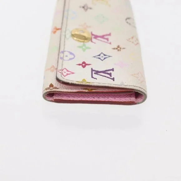 LOUIS VUITTON Zippy Coin Purse Multicles 4 Coin Purse 2 Set White Auth am9908